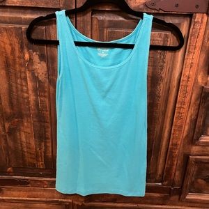 New Directions Weekend, medium, blue tank top